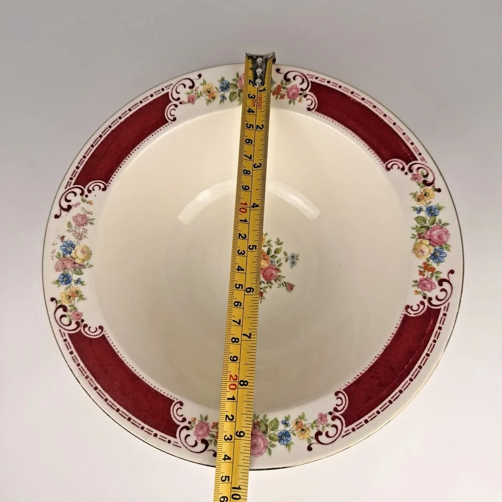 🇺🇸  Homer‎ Laughlin Majestic Brittany Floral Vegetable Bowl 9
